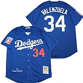 Dodgers 34 Fernando Valenzuela Royal 1981 Cooperstown Collection Jersey,baseball caps,new era cap wholesale,wholesale hats